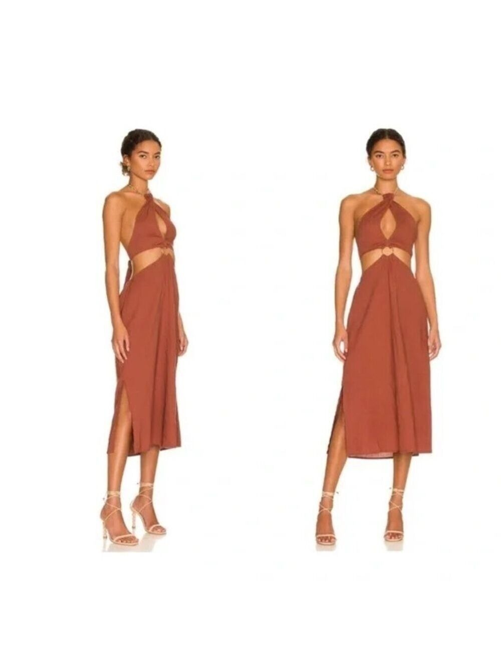 WeWoreWhat Backless Halter Dress